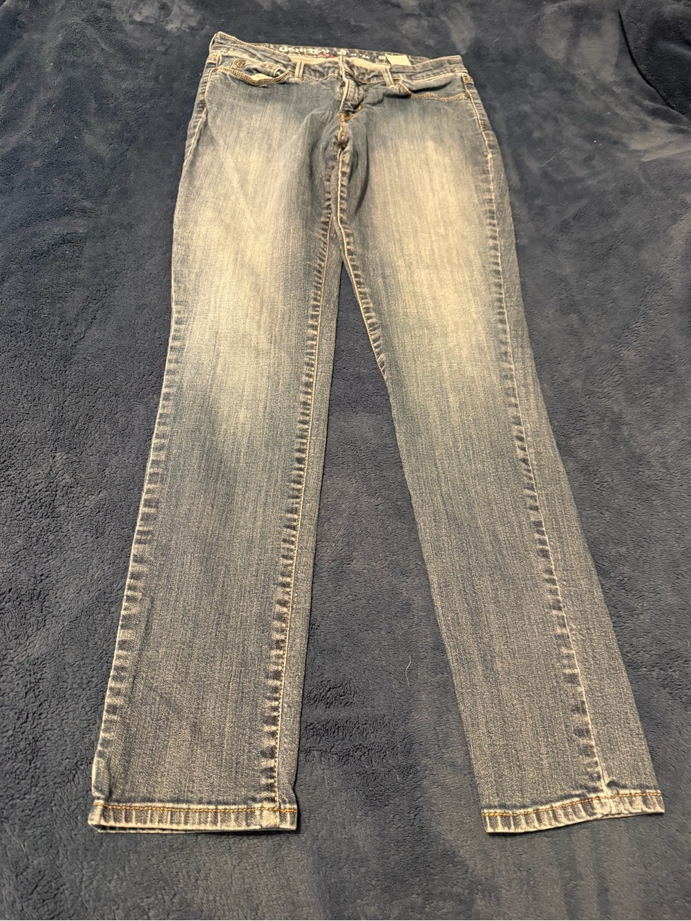 Denizen from Levi's Women's Straight-Leg Jeans in Faded Blue